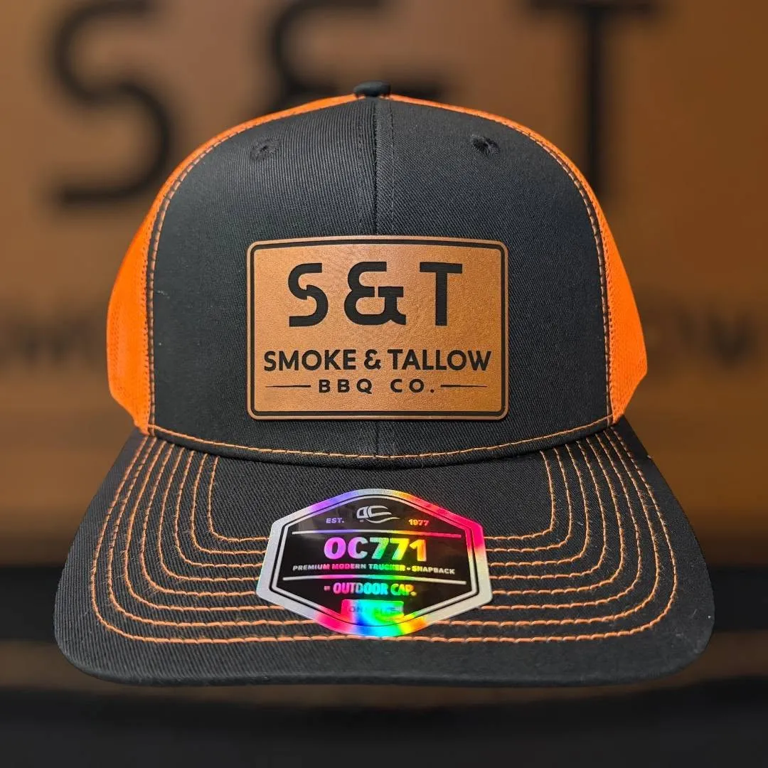 Leather Patch Trucker Hat — $25